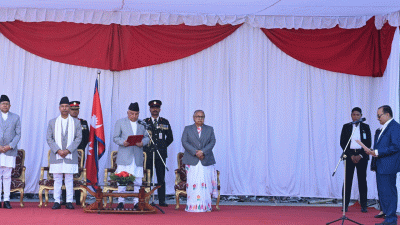 मधेस प्रदेशको प्रमुखमा कर्ण नियुक्त,राष्ट्रपतिबाट लिए शपथ