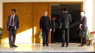 प्रधानमन्त्री कार्कीसँग चिनियाँ राजदूतको शिष्टाचार भेट