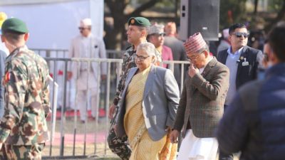 राप्रपाको जलपान कार्यक्रममा प्रधानमन्त्री