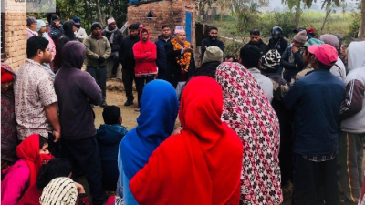 मतदातासँग प्रत्यक्ष संवादमा उम्मेदवार शङ्कर पोखरेल