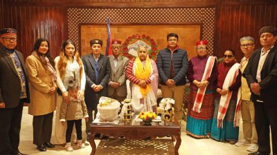 प्रधानमन्त्री कार्कीसँग घेदुङको प्रतिनिधिमण्डल भेट