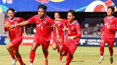 साफ यु–२० फुटबलः नेपाल सेमिफाइनलमा प्रवेश