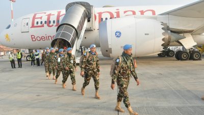 नेपाली शान्ति सैनिकको अदलीबदली