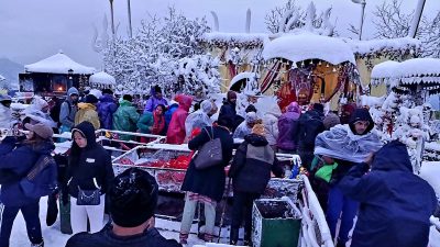 पाथीभरामा पाँचौँ पटक हिमपात