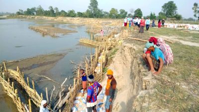 चार करोड ११ लाखमा मोहना नदीमा तटबन्ध निर्माण
