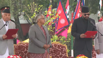 नवनियुक्त प्रधानमन्त्री शाहबाट शपथ ग्रहण