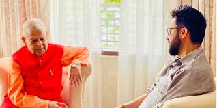 रास्वपा सभापति लामिछाने र महन्थ ठाकुरबीच भेट