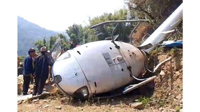 खोटाङमा हेलिकप्टर दुर्घटना