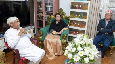 पूर्वराष्ट्रपति भण्डारीद्वारा अध्यक्ष ओलीलाई समवेदना