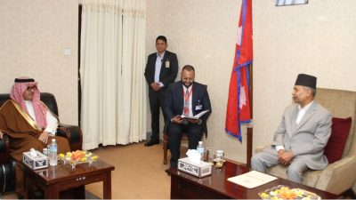 उपराष्ट्रपति यादवसँग साउदी अरेबियाका राजदूत मनिकरको शिष्टाचार भेट