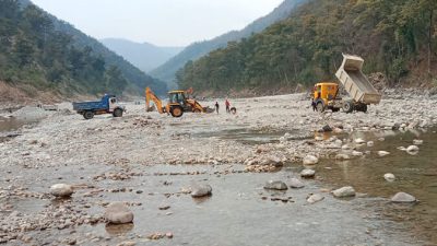 कास्कीमा नदी तथा खानीजन्य पदार्थ उत्खननमा तीन महिना रोक