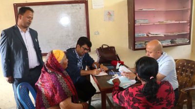 स्वास्थ्य शिविरमा वरिष्ठ मुटुरोग विशेषज्ञ डा भट्टराई