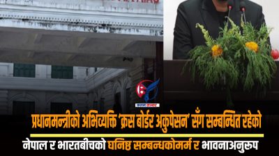 प्रधानमन्त्रीको अभिव्यक्ति ‘क्रस बोर्डर अकुपेसन’ सँग सम्बन्धित रहेको परराष्ट्रमन्त्री प्रष्टोक्ति