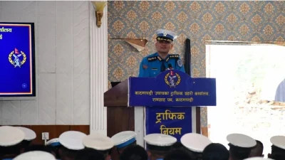 प्रहरी कर्मचारीलाई ट्राफिक नियन्त्रण तालिम