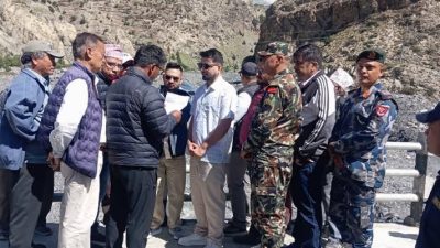 मन्त्री लम्सालद्वारा कर्णालीको सडक पूर्वाधारको अनुगमन